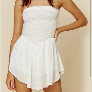 Planet Blue Dance Till Dawn White Romper